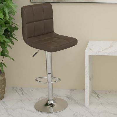 Gossi scaun de bar, maro, piele ecologica