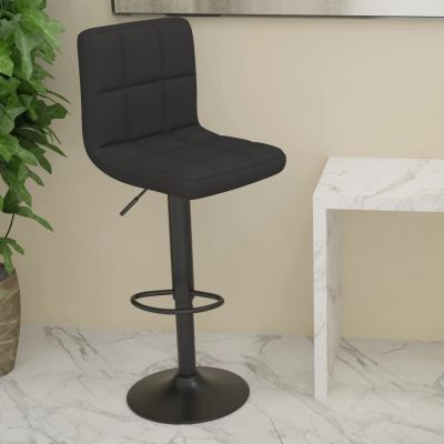 Gossi scaun de bar, negru, material textil