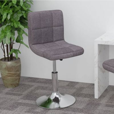 Gossi scaun de bar pivotant, gri taupe, material textil