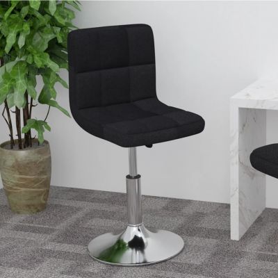 Gossi scaun de bar pivotant, negru, material textil