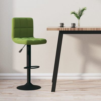 Gossi scaun de bar, verde deschis, catifea
