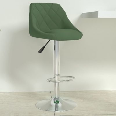 Gossi scaun de bar, verde inchis, catifea