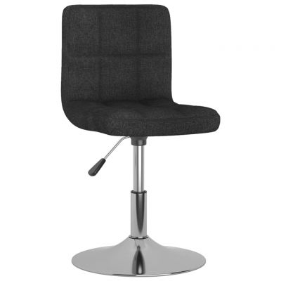 Gossi scaun de bucatarie pivotant, negru, material textil