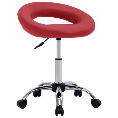 Gossi scaun de bucatarie pivotant, rosu vin, piele ecologica