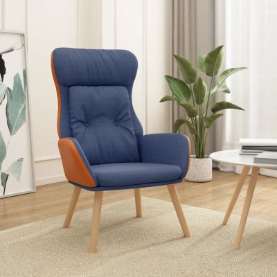Gossi scaun de relaxare, albastru, textil si pvc