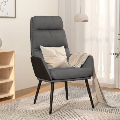 Gossi scaun de relaxare, gri deschis, material textil
