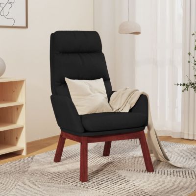 Gossi scaun de relaxare, negru, material textil