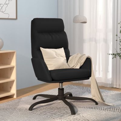 Gossi scaun de relaxare, negru, piele ecologica