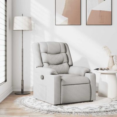 Gossi scaun extensibil din stofa gri nor
