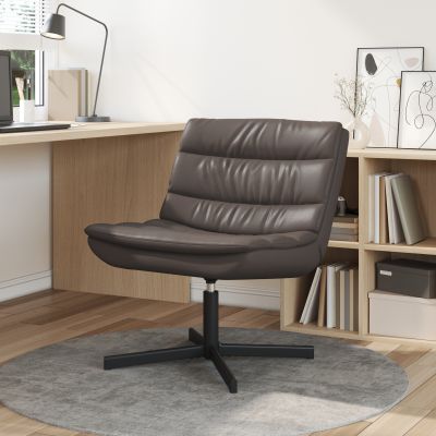 Gossi scaun pivotant maro chocolate piele artificiala mediu ergonomic
