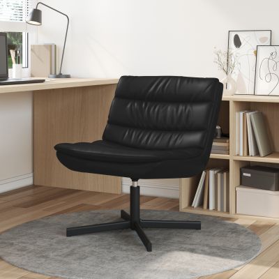 Gossi scaun pivotant negru piele sintetica, metal mediul scaun negru