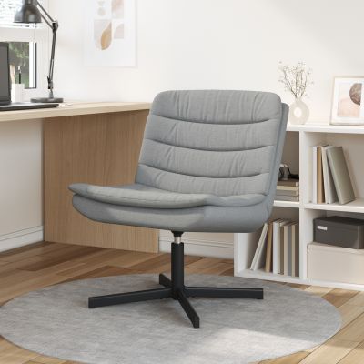 Gossi scaun rotativ gri deschis tesatura standard ergonomic