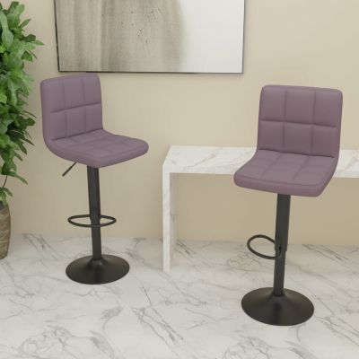 Gossi scaune de bar, 2 buc., gri taupe, material textil