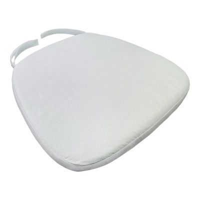 Pernă scaun Model Kursi, Alb, 40.5x38.5x4 cm