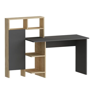 Birou Calisma, Pako World, Stejar-Gri, 135x60x111 cm