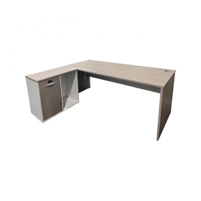 Birou de colt Armadi, Pako World, Sonoma-Alb, 140x80x75 cm