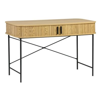 Birou Scandi, Pako World, MDF/Metal, Natural, 120x60x76 cm