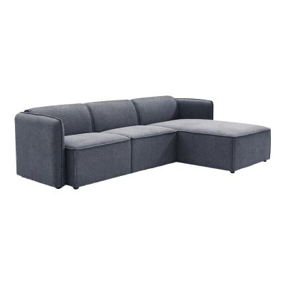 Coltar reversibil Soofa, Pako World, Textil, Gri, 270x163x74 cm