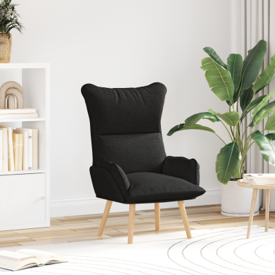 Fotoliu relaxant Gossi din tesatura neagra