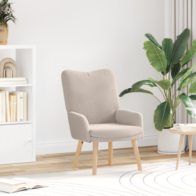 Fotoliu relaxant Gossi gri deschis cu tesatura asemanatoare linii