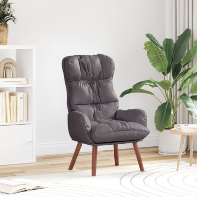Fotoliu relaxant Gossi gri din piele ecologica