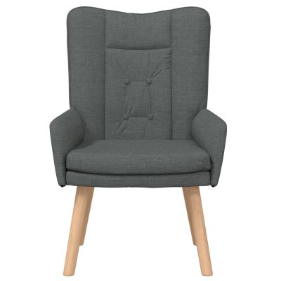 Fotoliu relaxant Gossi gri inchis din tesatura