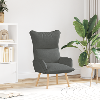 Fotoliu relaxant Gossi gri inchis din tesatura