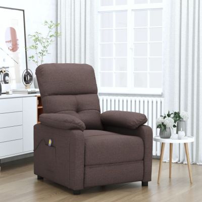 Gossi fotoliu de masaj, maro inchis, material textil