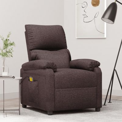 Gossi fotoliu de masaj, maro inchis, material textil