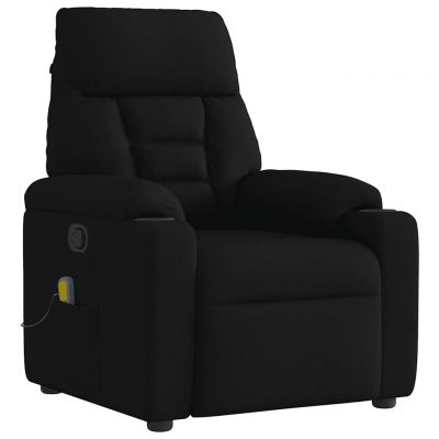 Gossi fotoliu de masaj rabatabil, negru, material textil