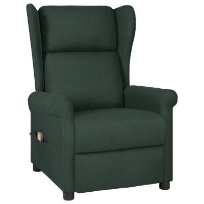 Gossi fotoliu de masaj, verde inchis, material textil