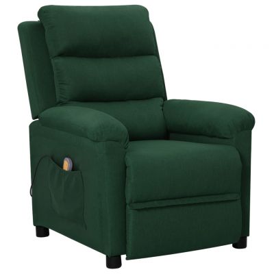 Gossi fotoliu de masaj, verde inchis, material textil