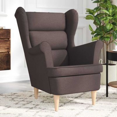 Gossi fotoliu, maro inchis, 74x84x100 cm, textil