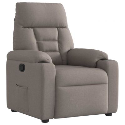 Gossi fotoliu rabatabil, gri taupe, material textil