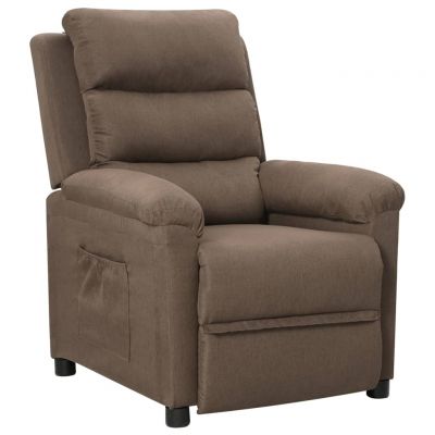 Gossi fotoliu rabatabil, gri taupe, material textil