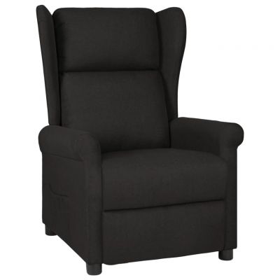 Gossi fotoliu rabatabil, negru, material textil
