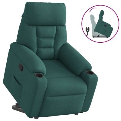 Gossi fotoliu rabatabil ridicare pe verticala, verde inchis, textil