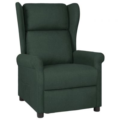Gossi fotoliu rabatabil, verde inchis, material textil