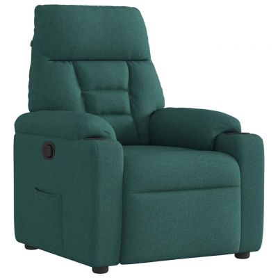 Gossi fotoliu rabatabil, verde inchis, material textil