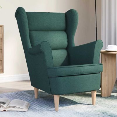 Gossi fotoliu, verde inchis, 74x84x100 cm, textil