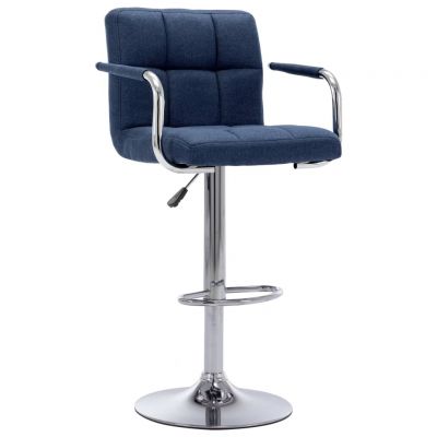 Gossi scaun de bar, albastru, material textil