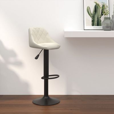 Gossi scaun de bar, crem, catifea