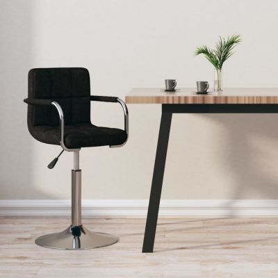 Gossi scaun de bar, negru, material textil