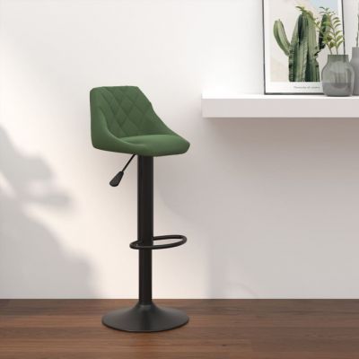 Gossi scaun de bar, verde inchis, catifea