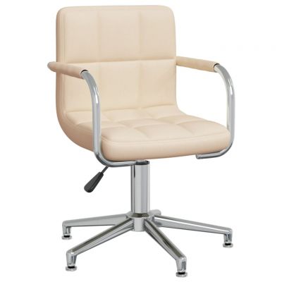 Gossi scaun de bucatarie pivotant, crem, material textil