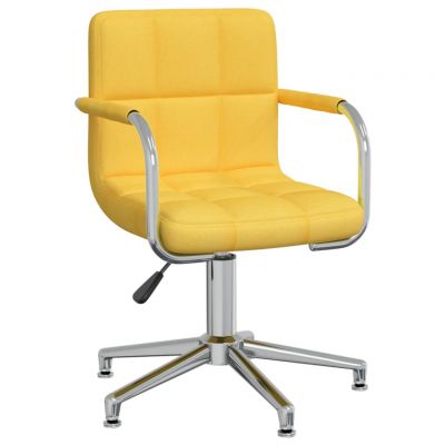 Gossi scaun de bucatarie pivotant, galben mustar, textil