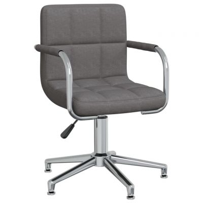 Gossi scaun de bucatarie pivotant, gri inchis, textil