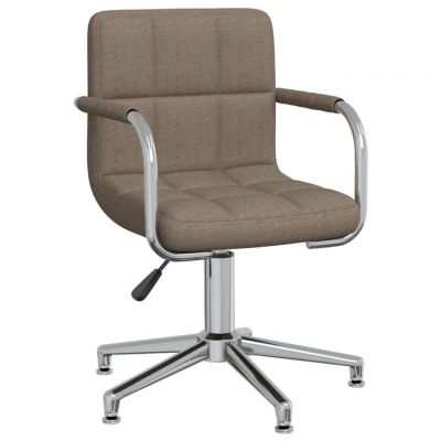 Gossi scaun de bucatarie pivotant, gri taupe, material textil