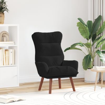 Gossi scaun de relaxare catifea neagra