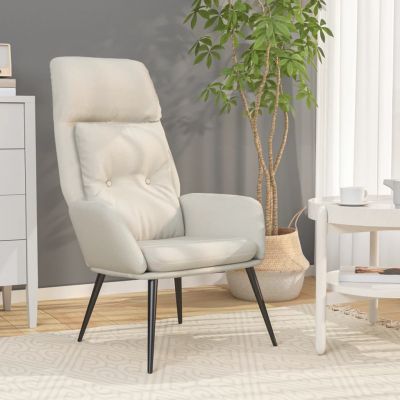 Gossi scaun de relaxare, crem, piele intoarsa artificiala